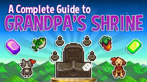 stardew valley grandpas shrine|stardew valley grandpa's shrine diamond.